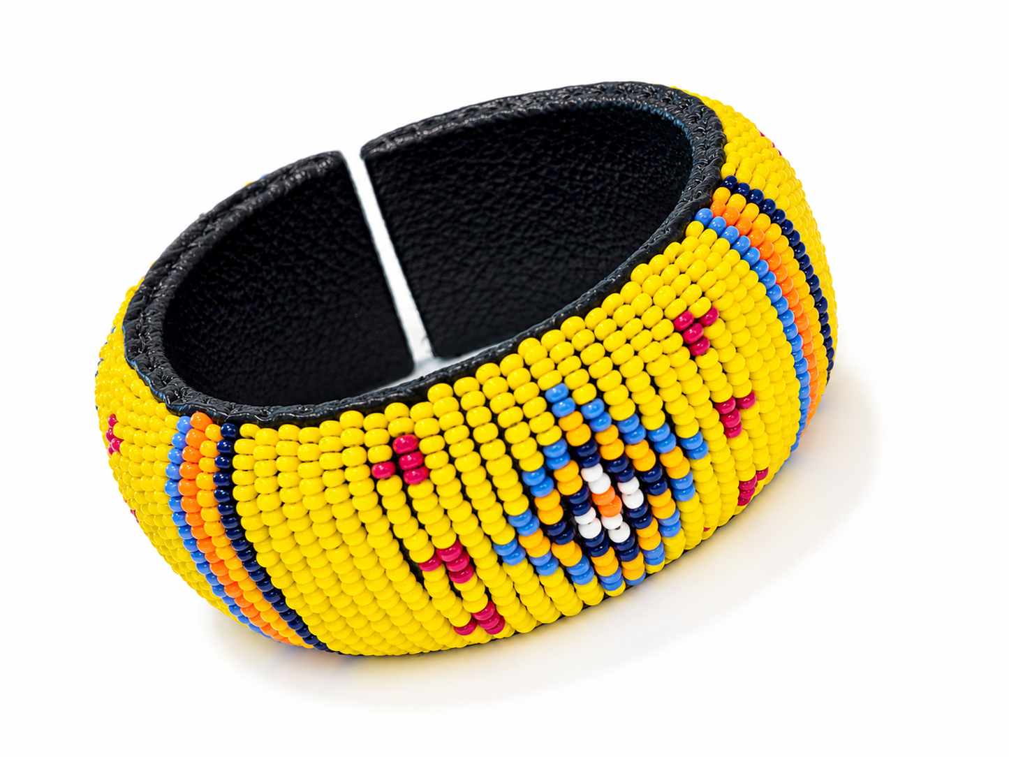 Yellow Beaded big Bracelet
