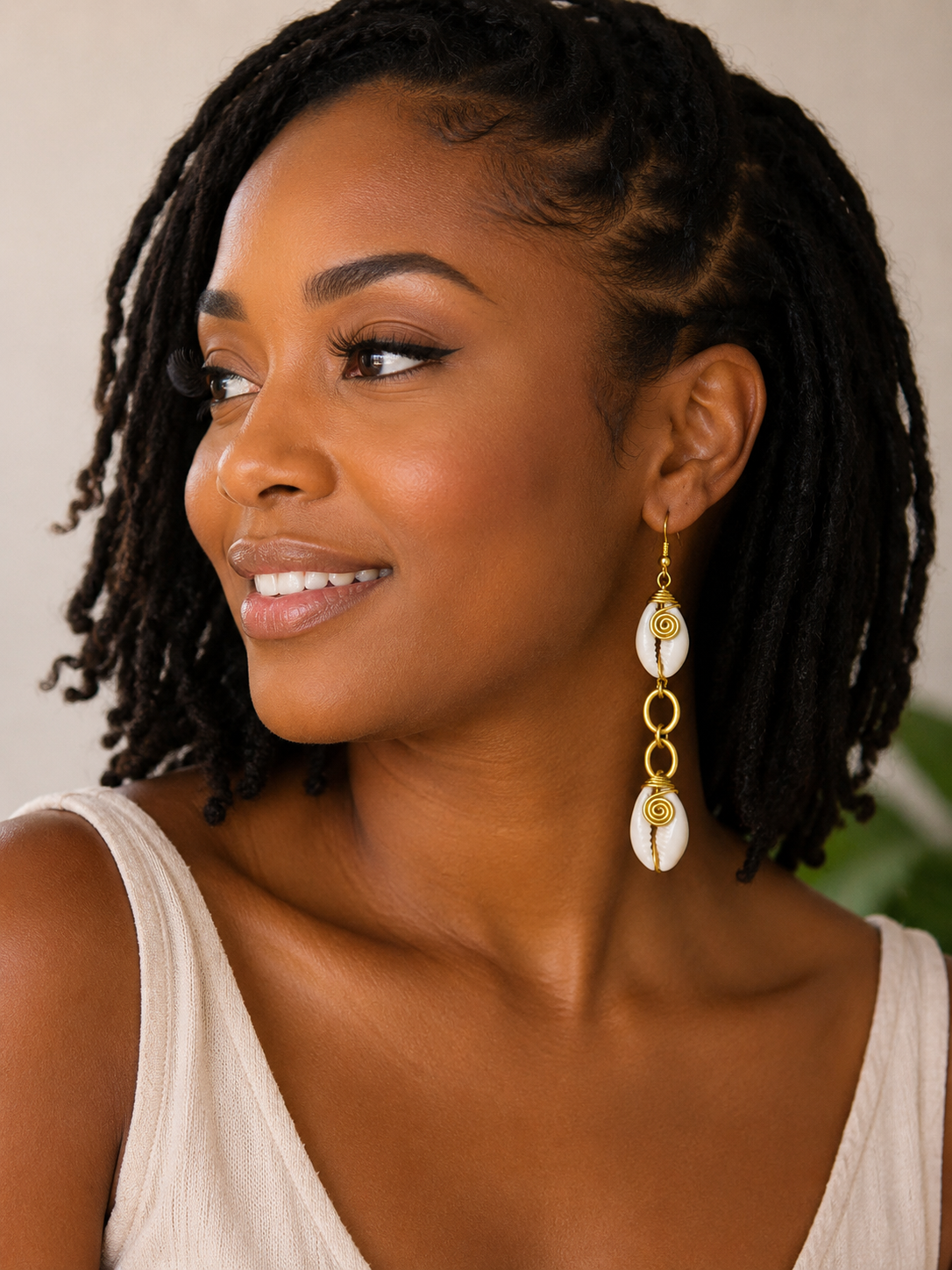 Drop Shell Earrings