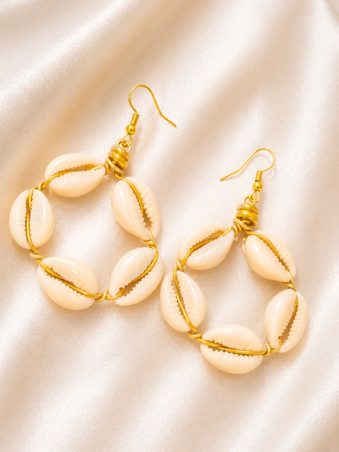 Round Shell Earrings