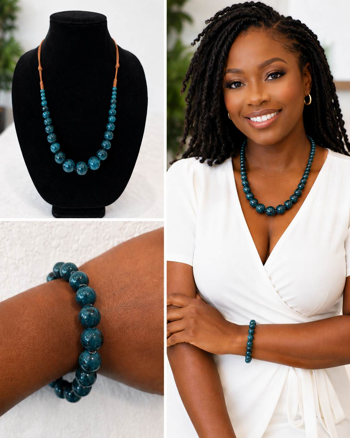 Turquoise Necklace and Bracelet