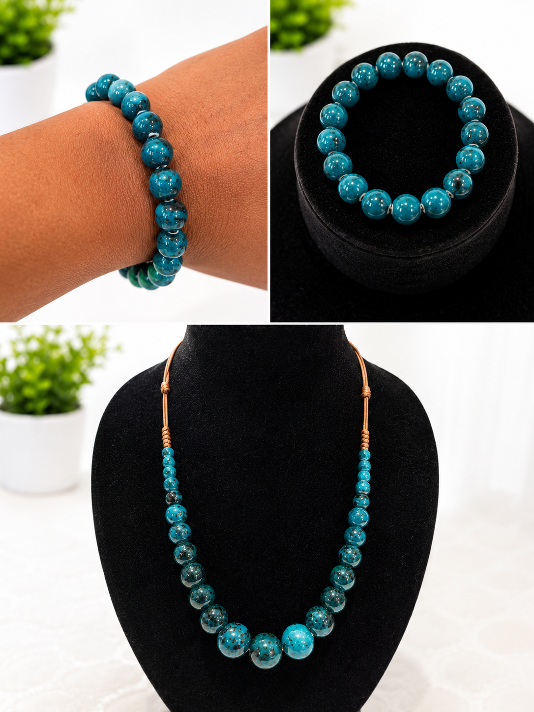 Turquoise Necklace and Bracelet