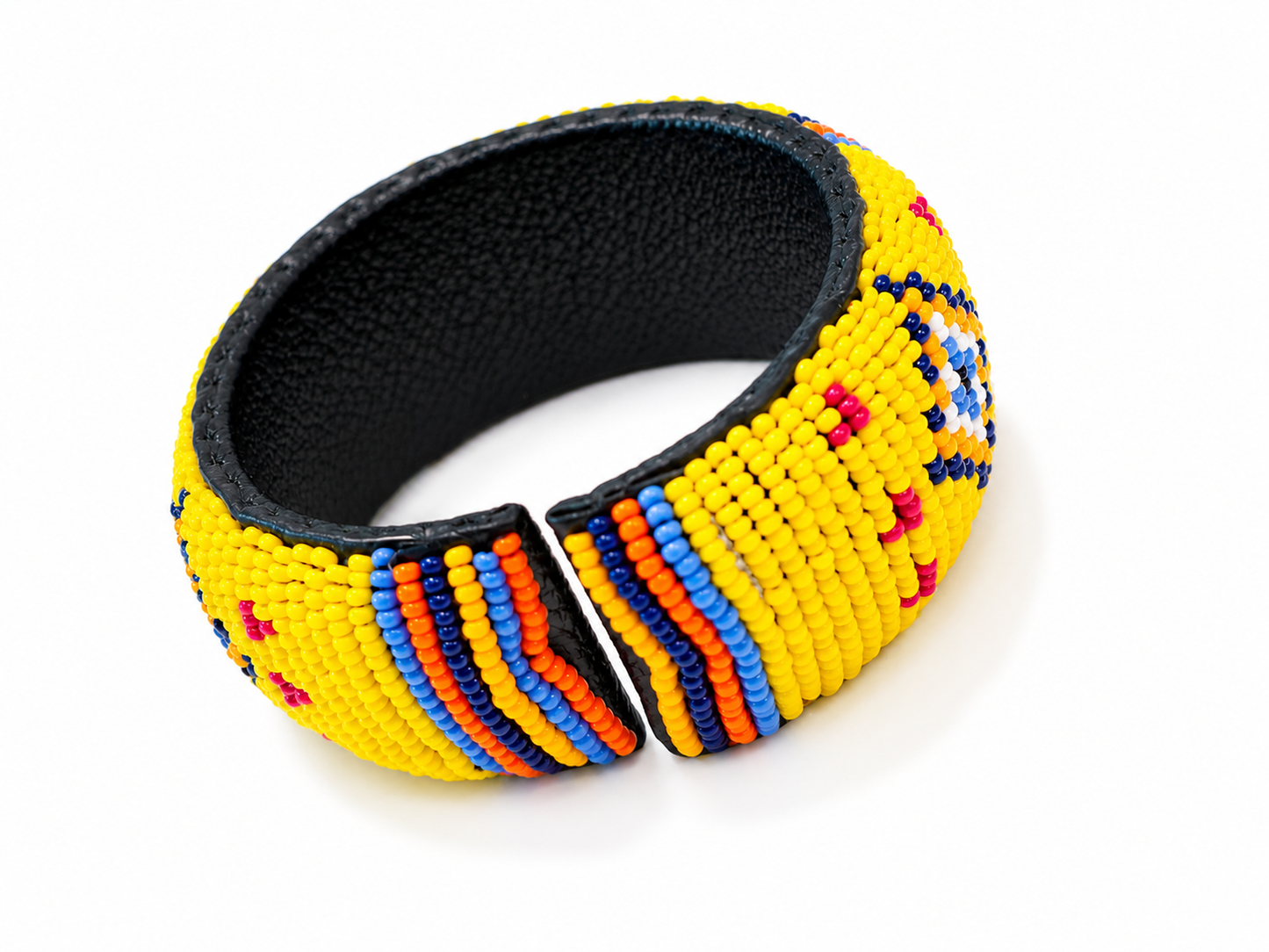 Yellow Beaded big Bracelet