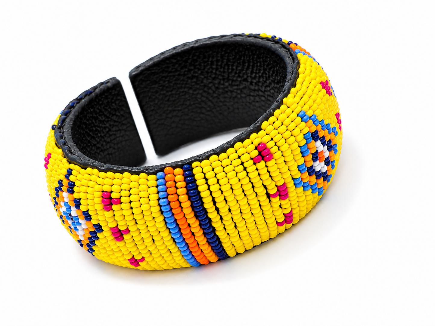 Yellow Beaded big Bracelet