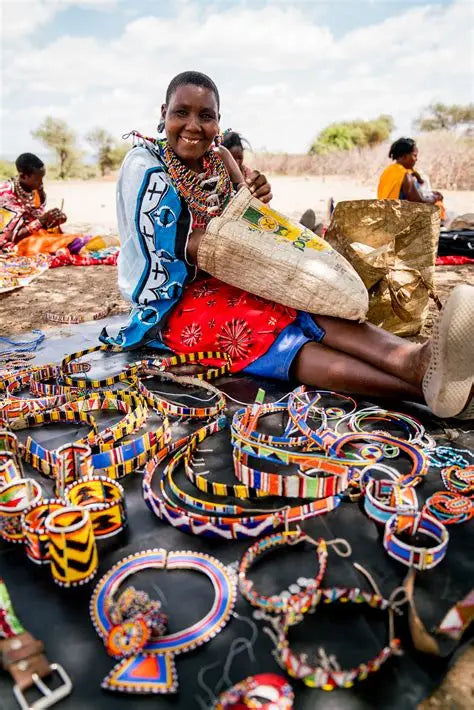 African artisan with handcrafted accessories