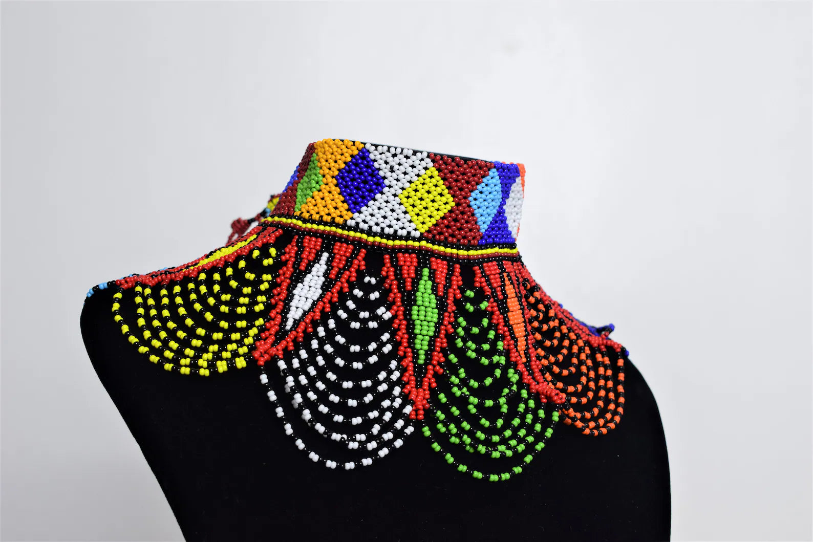 Handcrafted African beaded necklace